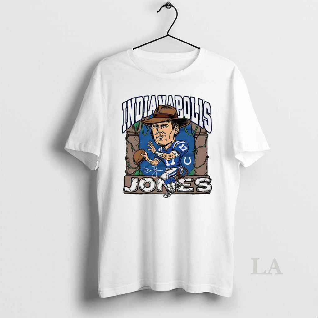 Original Daniel Jones Royal Indianapolis Colts - Adult & Kids T-Shirts, Sweatshirts & Hoodies apparel design preview 1