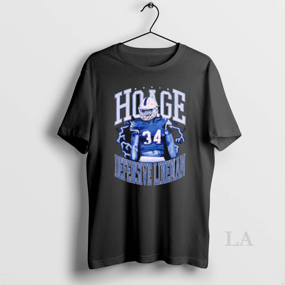 Original David Hoage Defensive Lineman Vintage - Adult & Kids T-Shirts, Sweatshirts & Hoodies apparel design preview 1