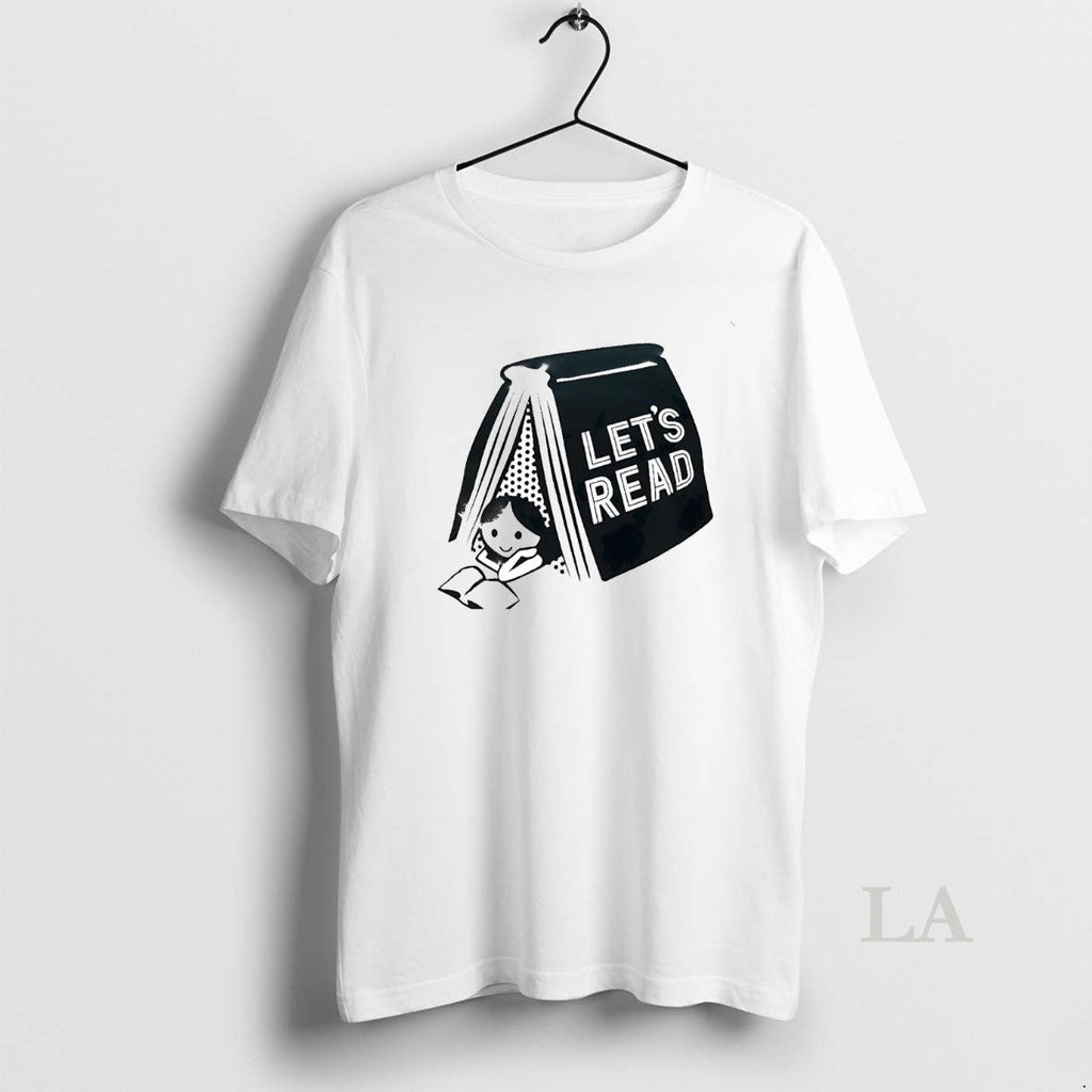 Original Derek Luh Wearing Lets Read Book - Adult & Kids T-Shirts, Sweatshirts & Hoodies apparel design preview 1