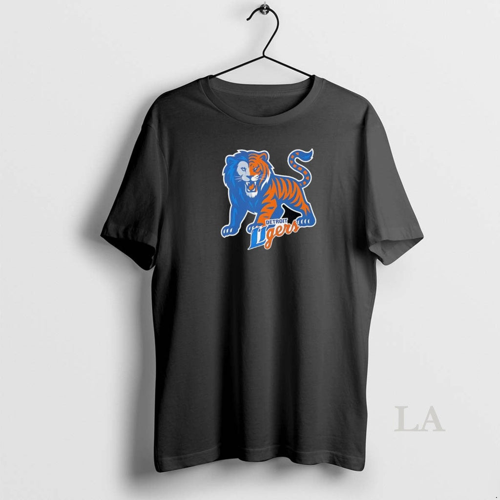 Original Detroit Ligers Lions And Tigers Sports Team - Adult & Kids T-Shirts, Sweatshirts & Hoodies apparel design preview 1