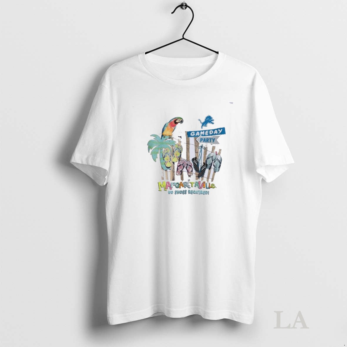 Original Detroit Lions Gameday Party Margaritaville - Adult & Kids T-Shirts, Sweatshirts & Hoodies apparel design preview 1