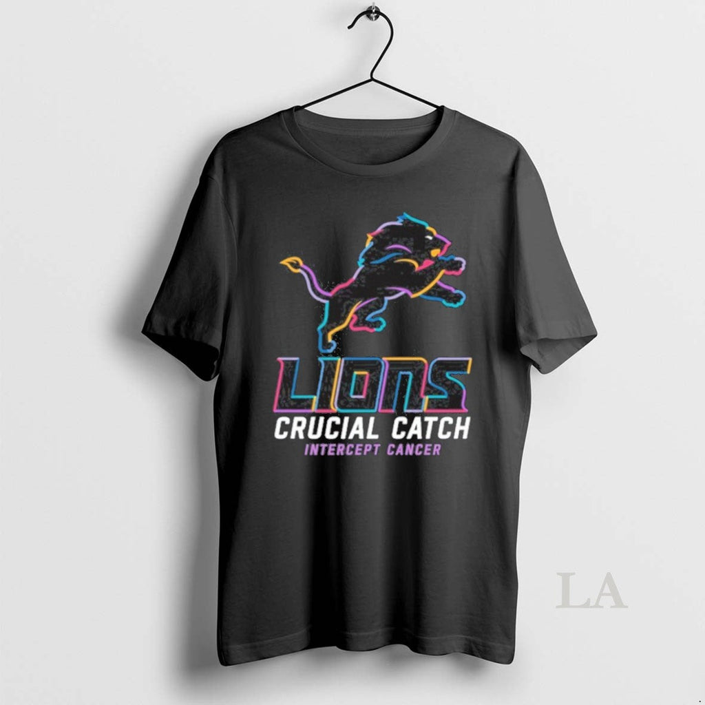 Original Detroit Lions Logo Crucial Catch Intercept - Adult & Kids T-Shirts, Sweatshirts & Hoodies apparel design preview 1