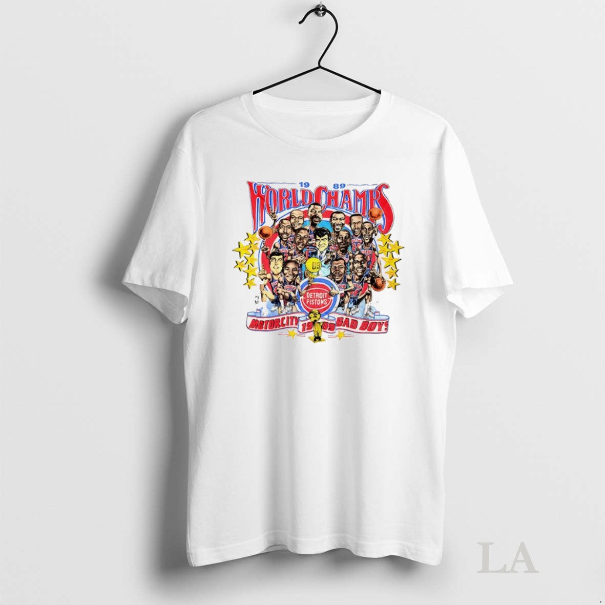 Original Detroit Pistons 1989 World Champs Motorcity - Adult & Kids T-Shirts, Sweatshirts & Hoodies apparel design preview 1