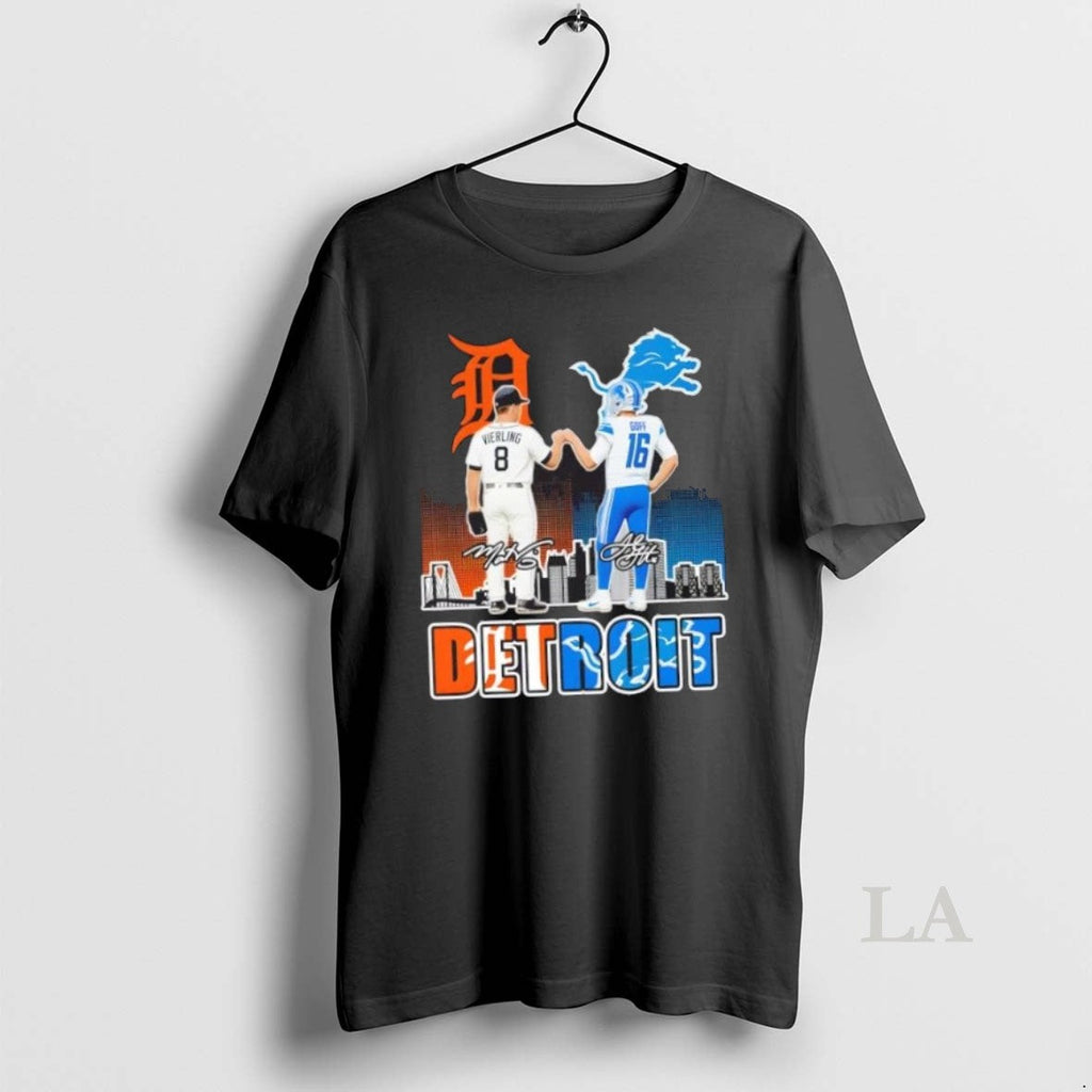 Original Detroit Sports Vierling Tigers X Goff Lions - Adult & Kids T-Shirts, Sweatshirts & Hoodies apparel design preview 1