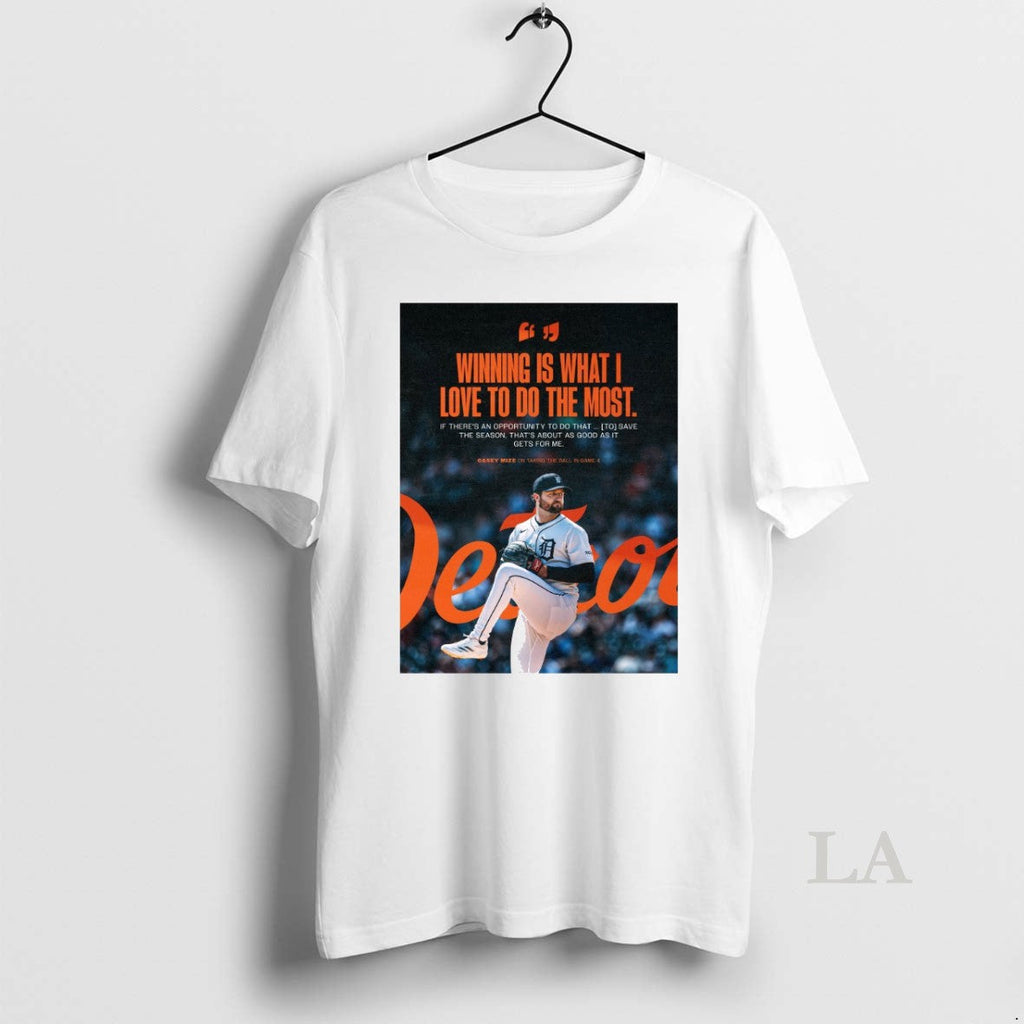 Original Detroit Tigers Winning Is What I Love To Do - Adult & Kids T-Shirts, Sweatshirts & Hoodies apparel design preview 1