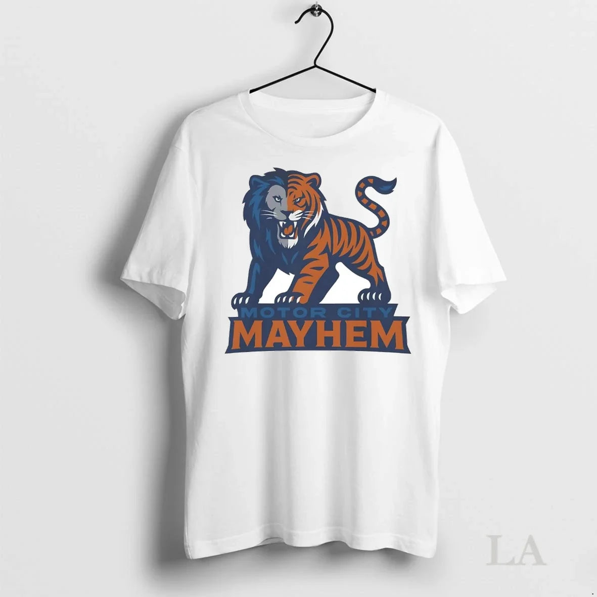 Original Detroit Tigers And Lions Motor City Mayhem - Adult & Kids T-Shirts, Sweatshirts & Hoodies apparel design preview 1