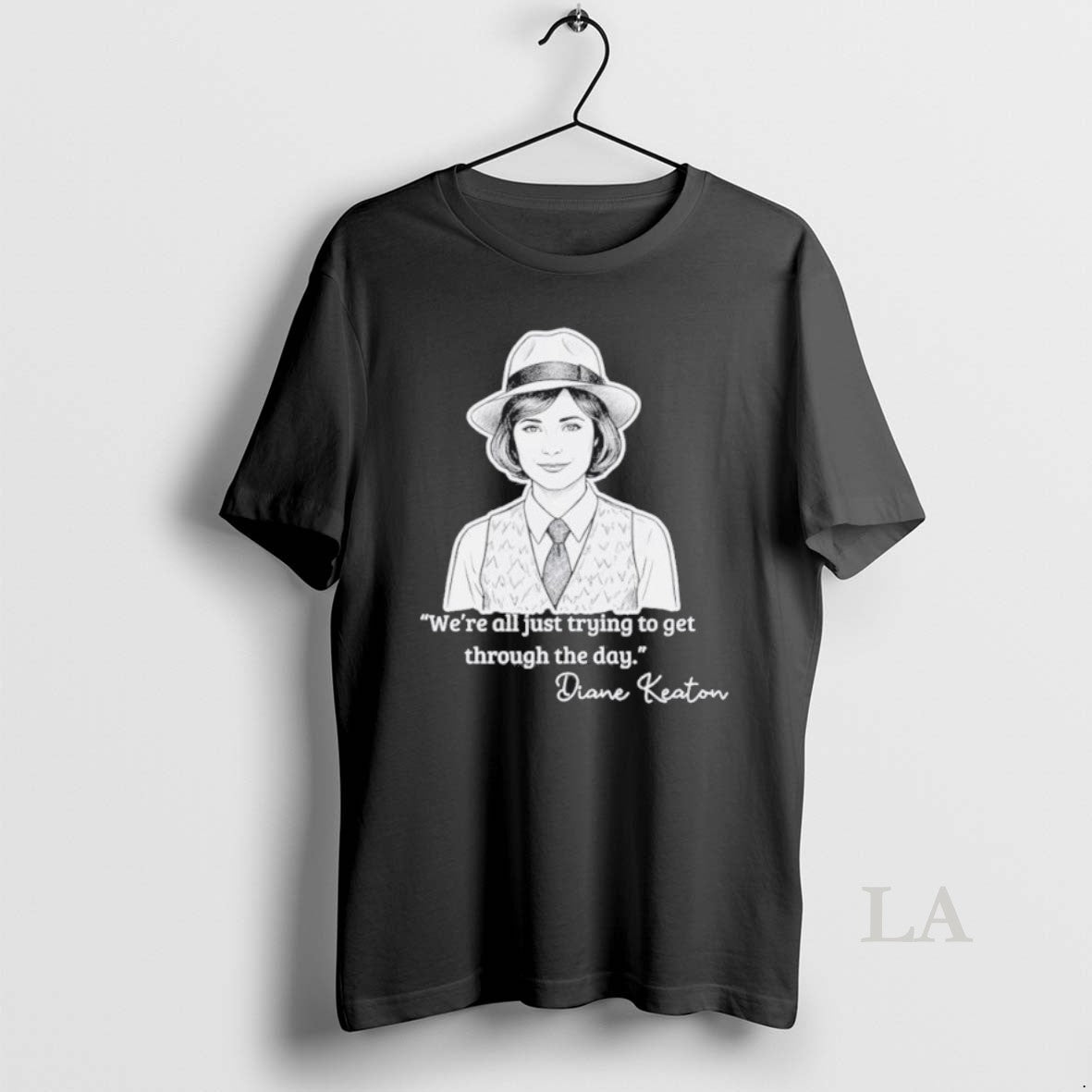 Original Diane Keaton Annie Hall Style La Di Da Quote - Adult & Kids T-Shirts, Sweatshirts & Hoodies apparel design preview 1