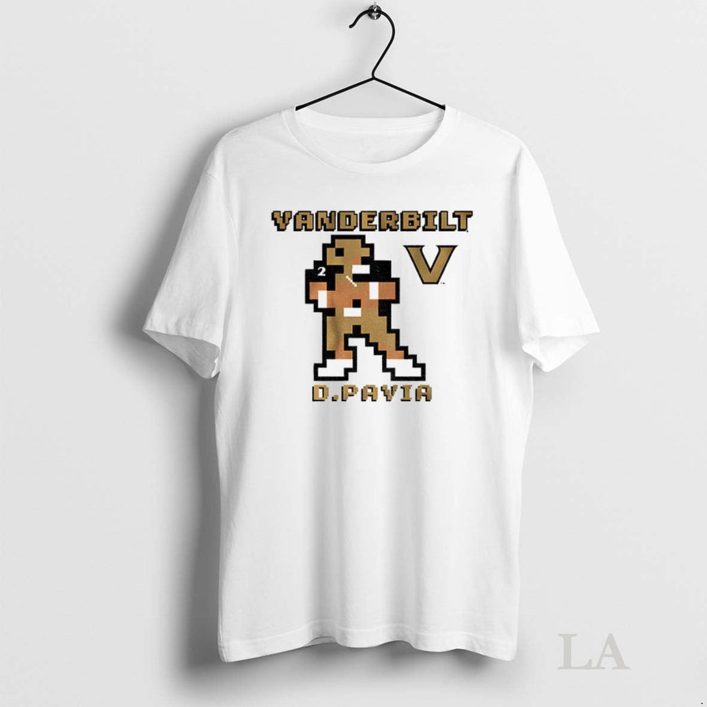 Original Diego Pavia 8 Bit Retro Baller Vanderbilt - Adult & Kids T-Shirts, Sweatshirts & Hoodies apparel design preview 1