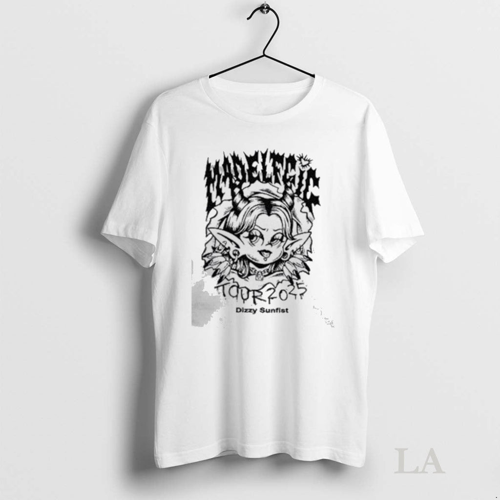Original Dizzy Sunfist Mad Elf Gig Tour 2025 - Adult & Kids T-Shirts, Sweatshirts & Hoodies apparel design preview 1