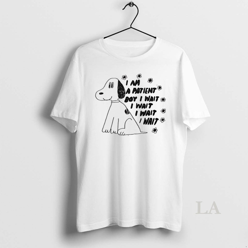 Original Dog I Am A Patient Boy Wait Repeat - Adult & Kids T-Shirts, Sweatshirts & Hoodies apparel design preview 1