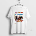 Original Dominos X Horror Movies Happy Hallothanksmas - Adult & Kids T-Shirts, Sweatshirts & Hoodies apparel design preview 1