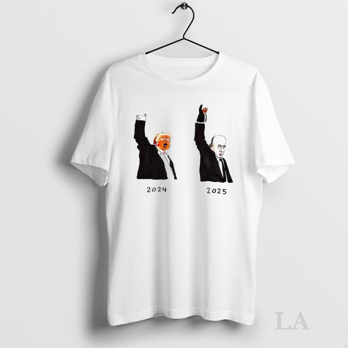 Original Donald Trump 2024 And Vladimir Putin 2025 - Adult & Kids T-Shirts, Sweatshirts & Hoodies apparel design preview 1