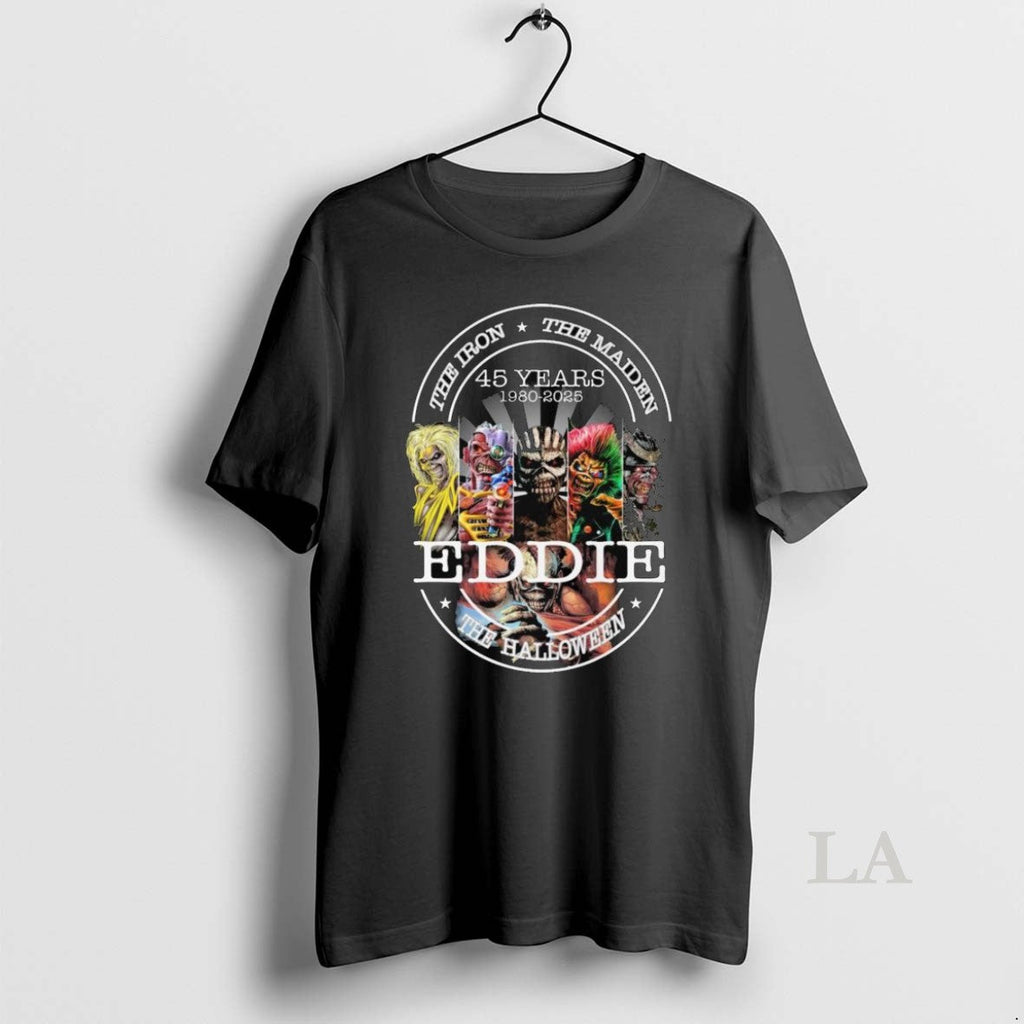 Original Eddie The Iron Maiden Halloween 45 Years - Adult & Kids T-Shirts, Sweatshirts & Hoodies apparel design preview 1