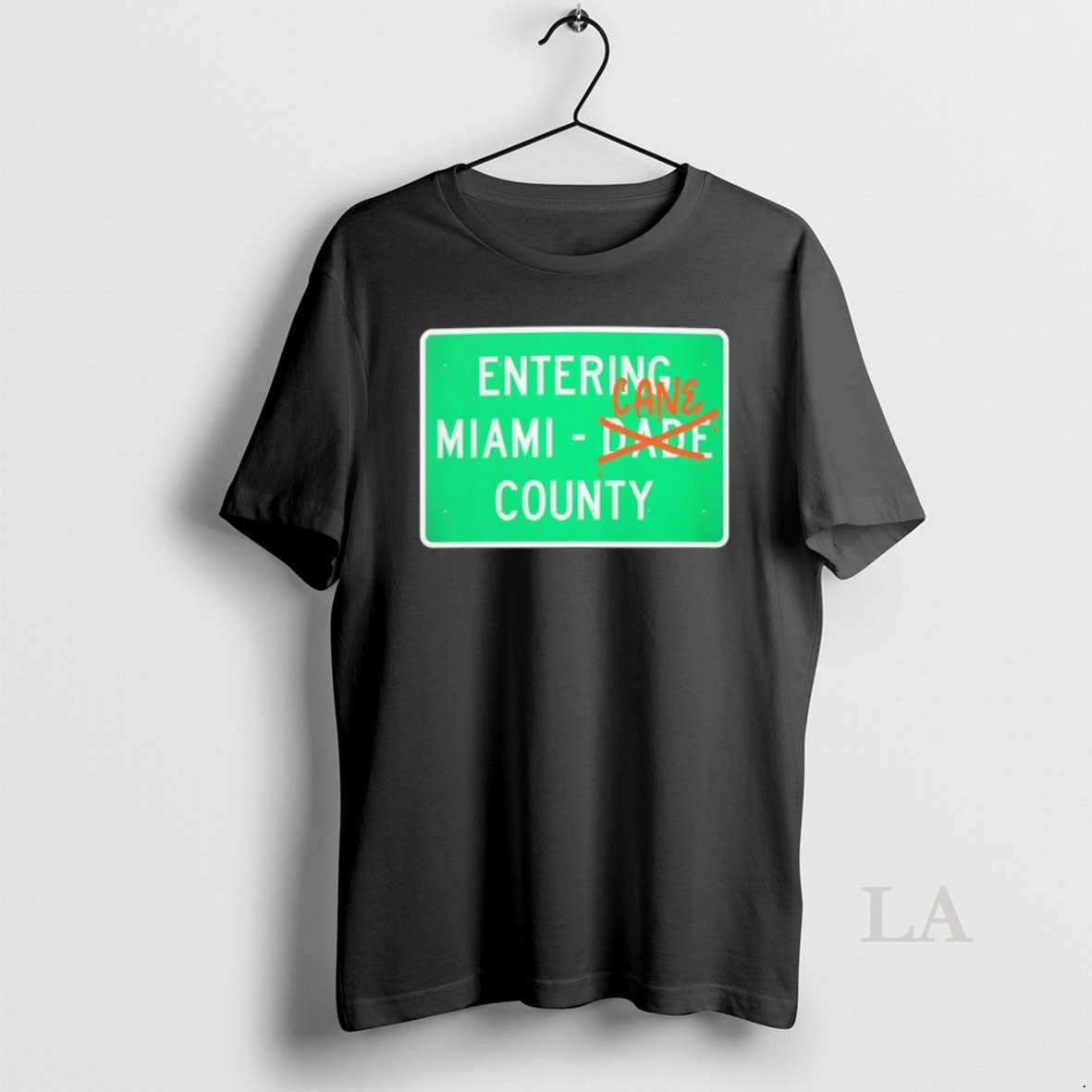 Original Entering Miami Cane County - Adult & Kids T-Shirts, Sweatshirts & Hoodies apparel design preview 1