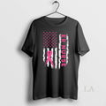 Original Er Nurse American Flag Breast Cancer - Adult & Kids T-Shirts, Sweatshirts & Hoodies apparel design preview 1