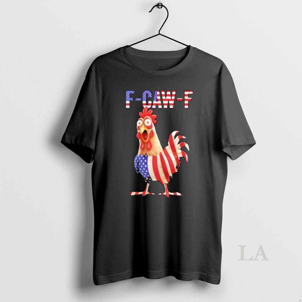 Original F Caw America Flag Chicken - Adult & Kids T-Shirts, Sweatshirts & Hoodies apparel design preview 1