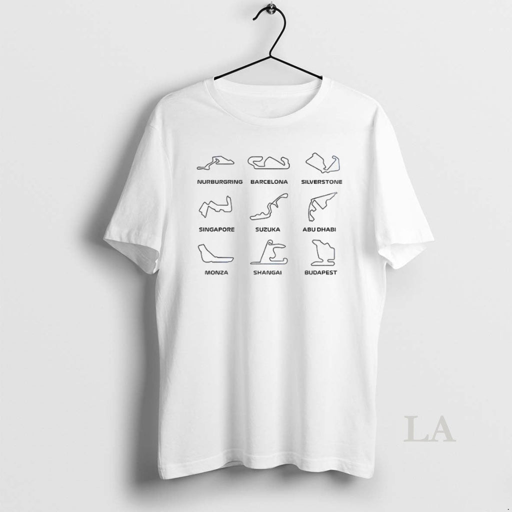 Original F1 Track Circuit Bundle Motorsport Art For - Adult & Kids T-Shirts, Sweatshirts & Hoodies apparel design preview 1