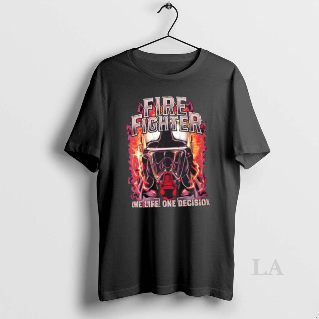 Original Firefighter One Life Decision - Adult & Kids T-Shirts, Sweatshirts & Hoodies apparel design preview 1
