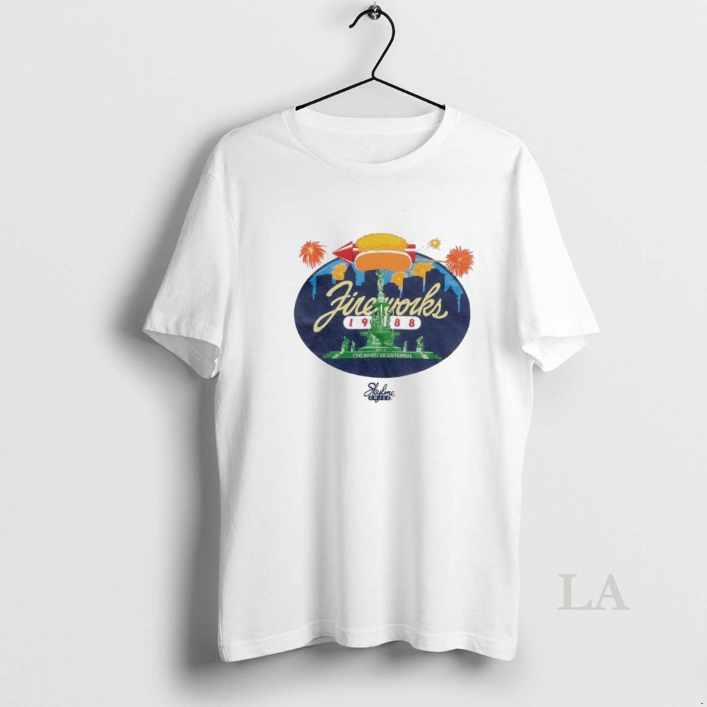 Original Fireworks 1988 Cincinnati Bicentennial On - Adult & Kids T-Shirts, Sweatshirts & Hoodies apparel design preview 1
