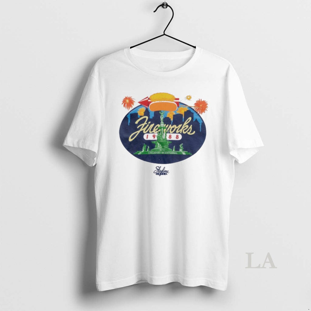 Original Fireworks 1988 Cincinnati Bicentennial On - Adult & Kids T-Shirts, Sweatshirts & Hoodies apparel design preview 1