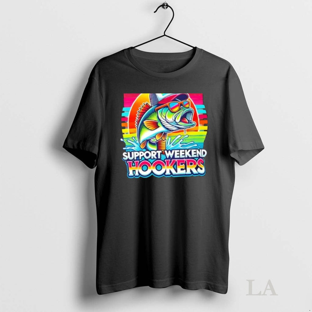 Original Fishing Support Weekend Hookers - Adult & Kids T-Shirts, Sweatshirts & Hoodies apparel design preview 1