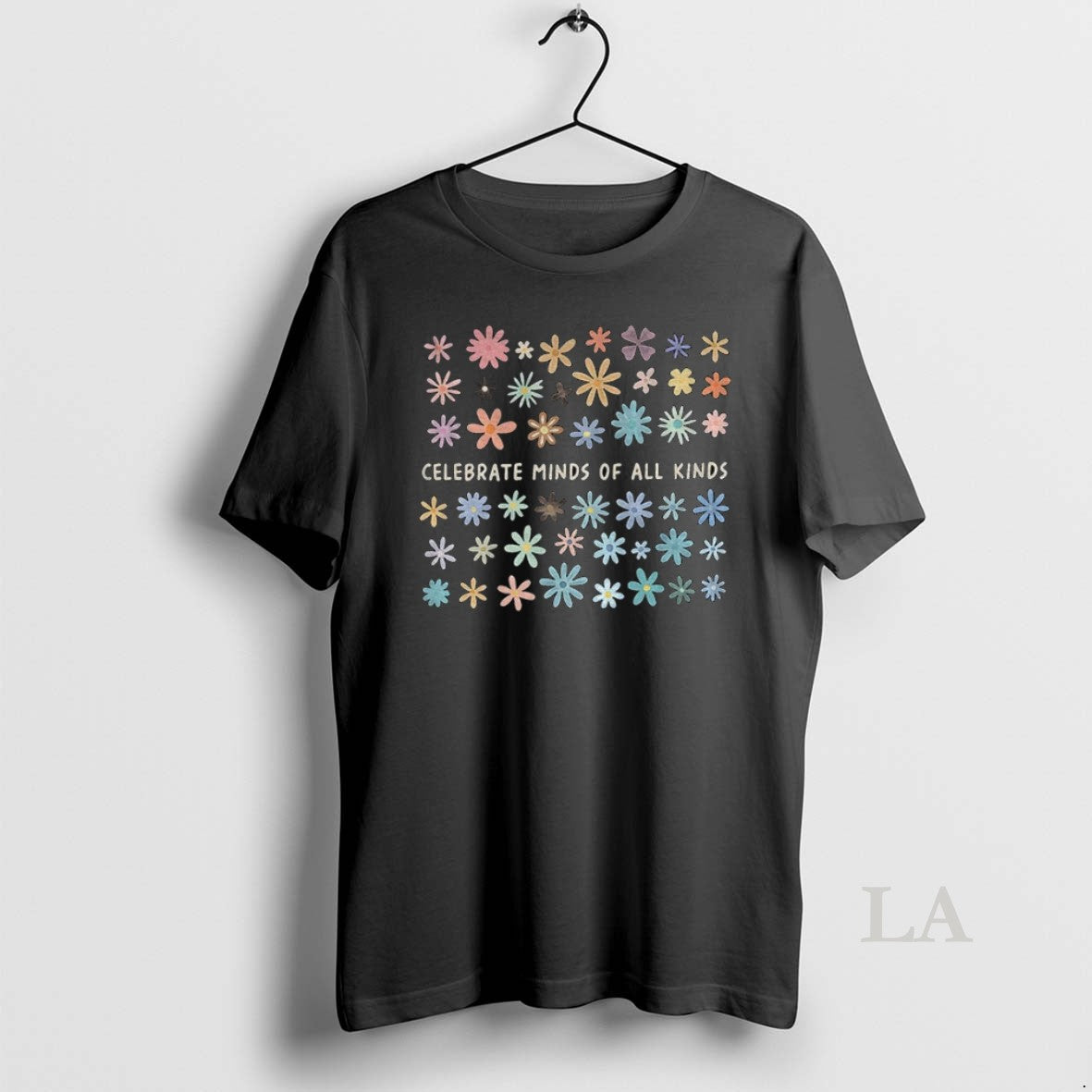 Original Floral Celebrate Minds Of All Kinds Vintage - Adult & Kids T-Shirts, Sweatshirts & Hoodies apparel design preview 1