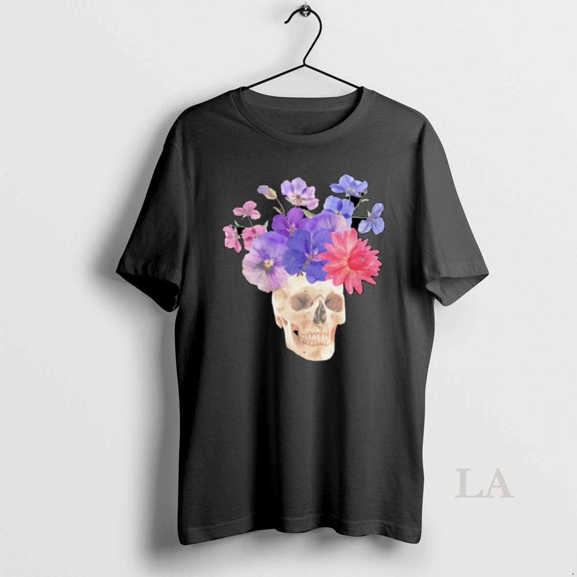 Original Floral Skull Collage Ornaments - Adult & Kids T-Shirts, Sweatshirts & Hoodies apparel design preview 1