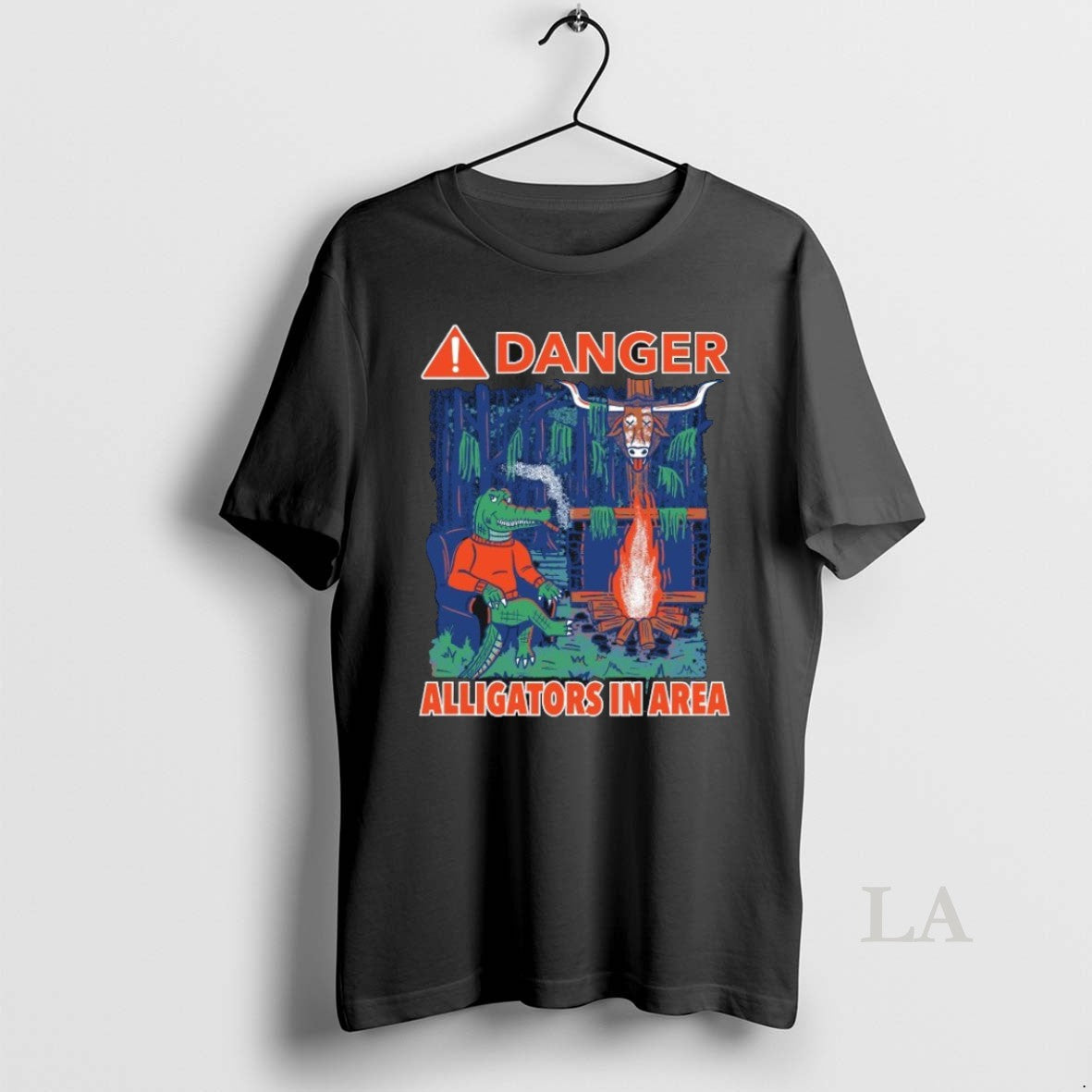 Original Florida Gators Vs Texas Longhorns Danger - Adult & Kids T-Shirts, Sweatshirts & Hoodies apparel design preview 1