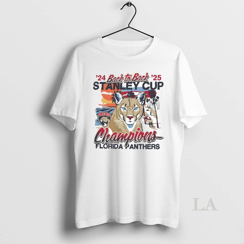Original Florida Panthers 2025 Stanley Cup Back To - Adult & Kids T-Shirts, Sweatshirts & Hoodies apparel design preview 1