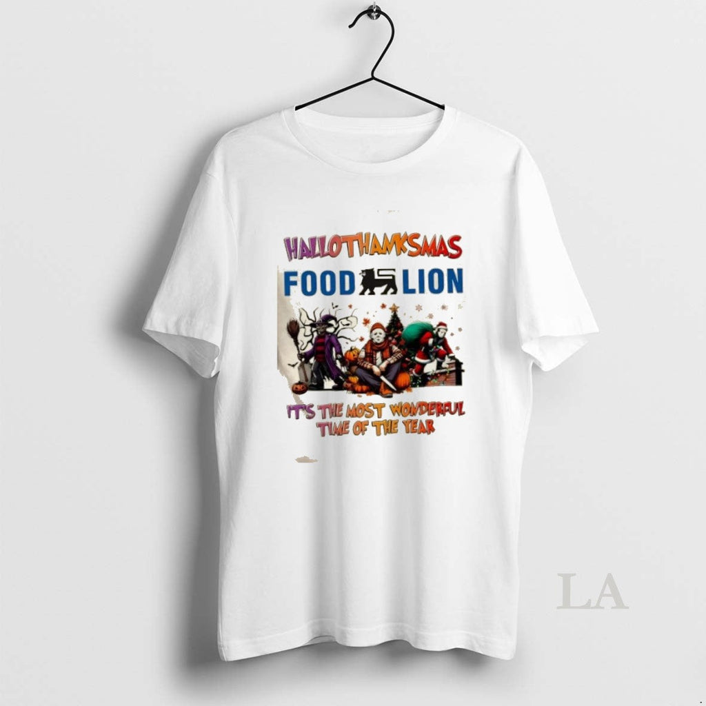 Original Food Lion X Horror Movies Happy - Adult & Kids T-Shirts, Sweatshirts & Hoodies apparel design preview 1