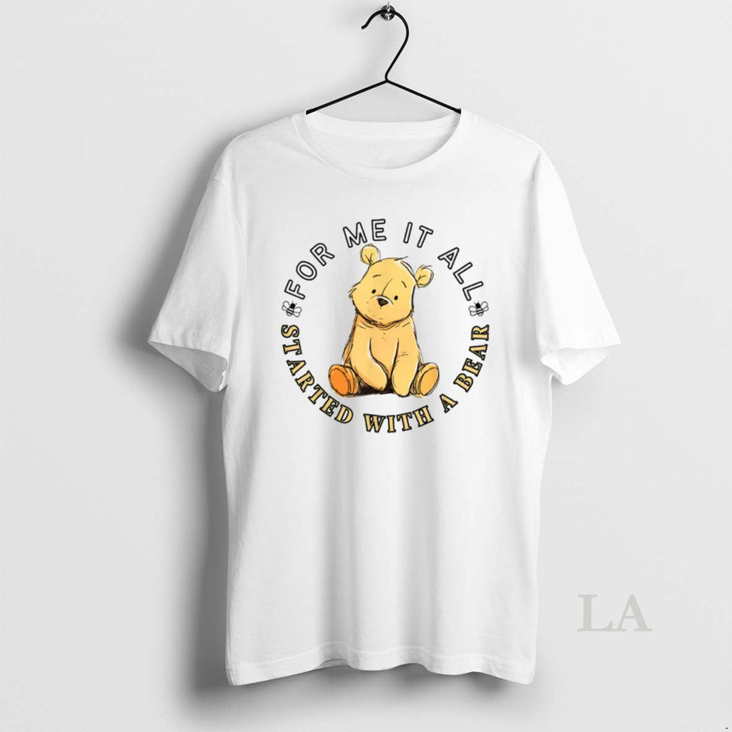 Original For Me It All Started With A Bear Classic - Adult & Kids T-Shirts, Sweatshirts & Hoodies apparel design preview 1