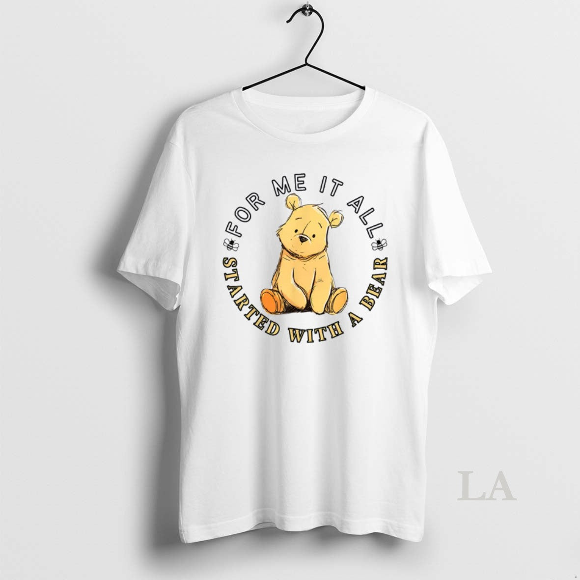 Original For Me It All Started With A Bear Classic - Adult & Kids T-Shirts, Sweatshirts & Hoodies apparel design preview 1