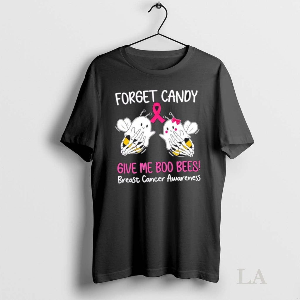 Original Forget Candy Give Me Boo Bees Breast Cancer - Adult & Kids T-Shirts, Sweatshirts & Hoodies apparel design preview 1