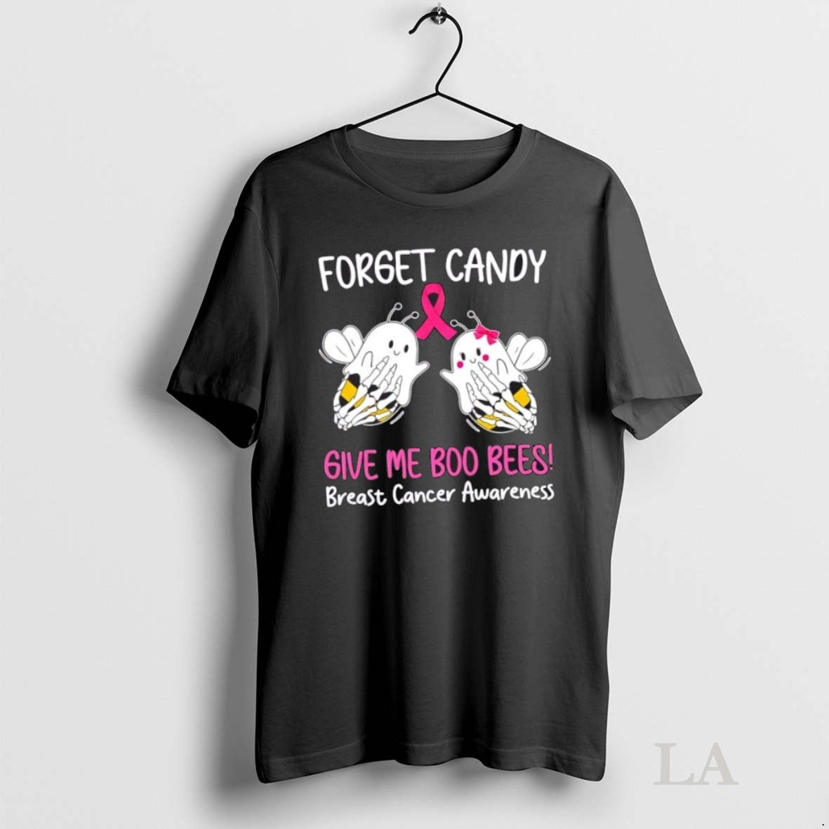 Original Forget Candy Give Me Boo Bees Breast Cancer - Adult & Kids T-Shirts, Sweatshirts & Hoodies apparel design preview 1