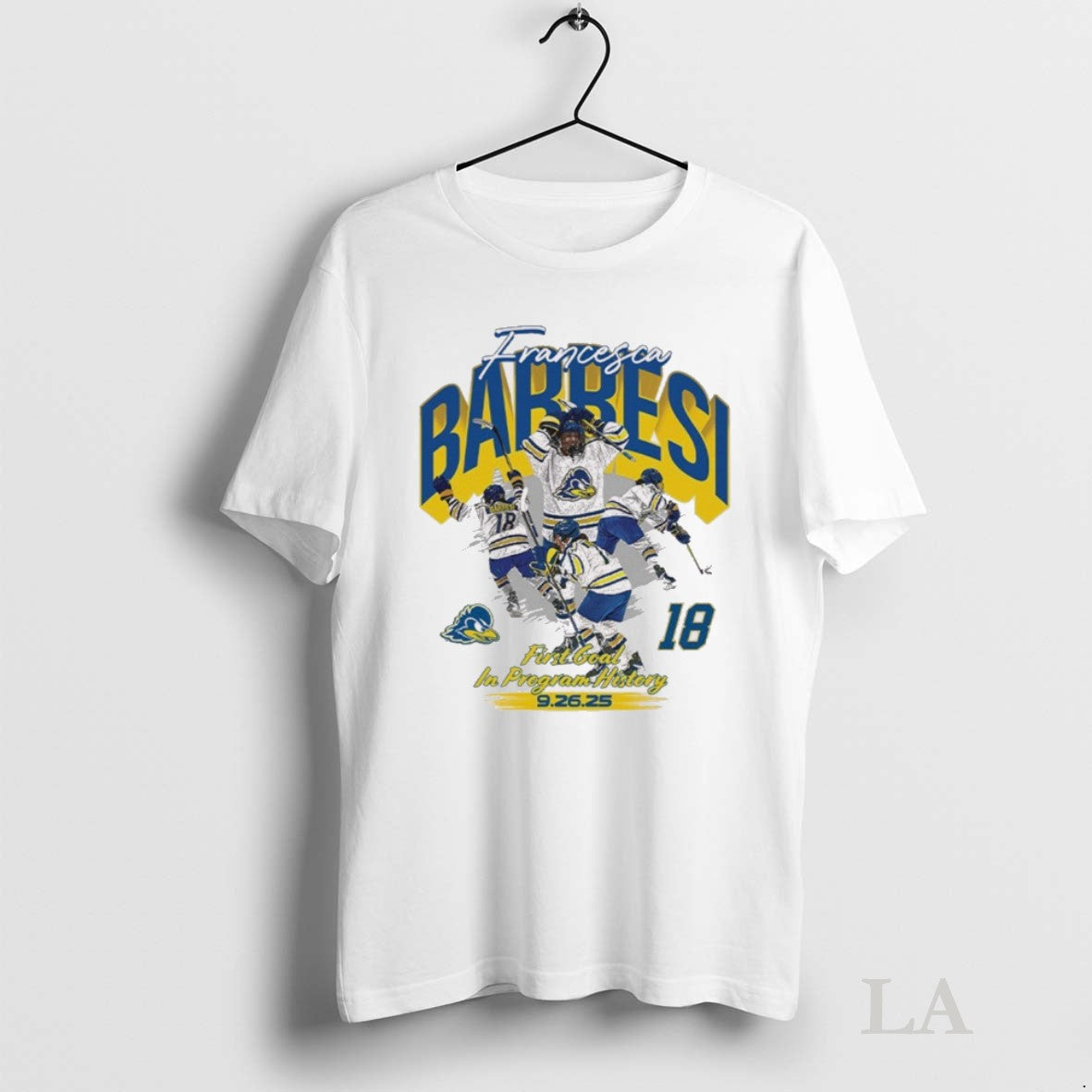 Original Francesca Barbesi First Goal In Program - Adult & Kids T-Shirts, Sweatshirts & Hoodies apparel design preview 1
