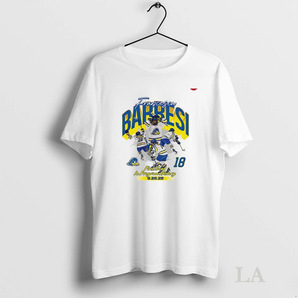 Original Francesca Barresi First Goal In Program - Adult & Kids T-Shirts, Sweatshirts & Hoodies apparel design preview 1