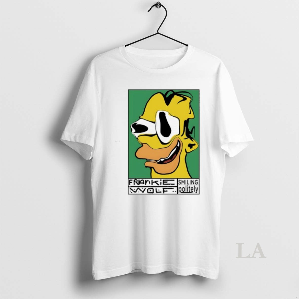 Original Frankie Wolf Smiling Politely - Adult & Kids T-Shirts, Sweatshirts & Hoodies apparel design preview 1