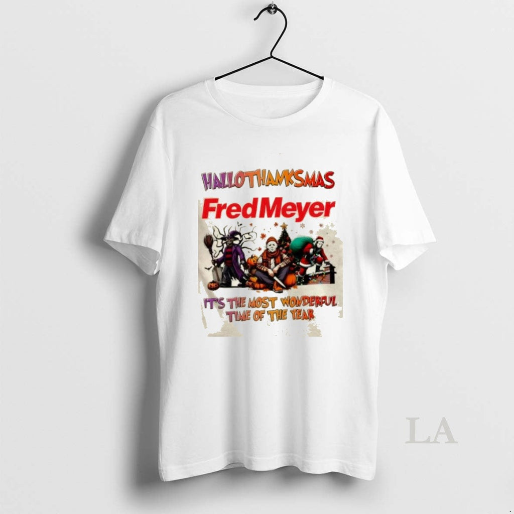 Original Fred Meyer X Horror Movies Happy - Adult & Kids T-Shirts, Sweatshirts & Hoodies apparel design preview 1