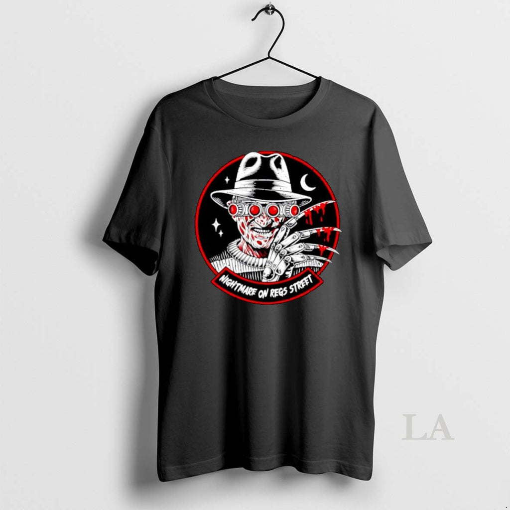Original Freddy Krueger Nightmare On Regs Street - Adult & Kids T-Shirts, Sweatshirts & Hoodies apparel design preview 1