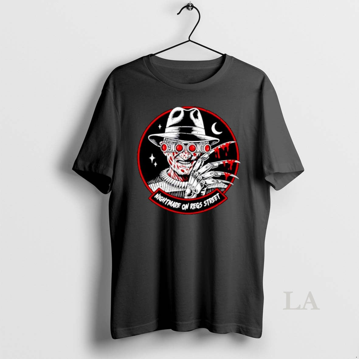 Original Freddy Krueger Nightmare On Regs Street - Adult & Kids T-Shirts, Sweatshirts & Hoodies apparel design preview 1