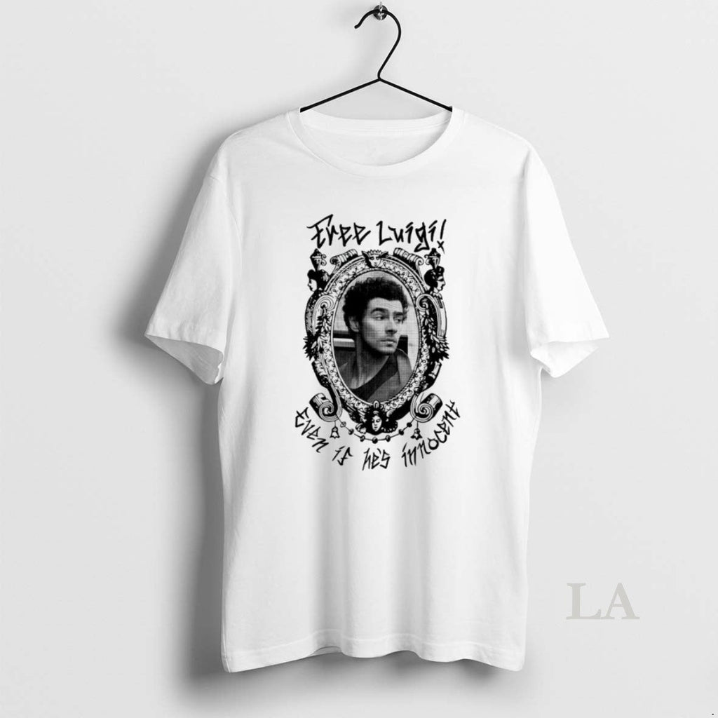 Original Free Luigi Even Is Hes Innocent - Adult & Kids T-Shirts, Sweatshirts & Hoodies apparel design preview 1
