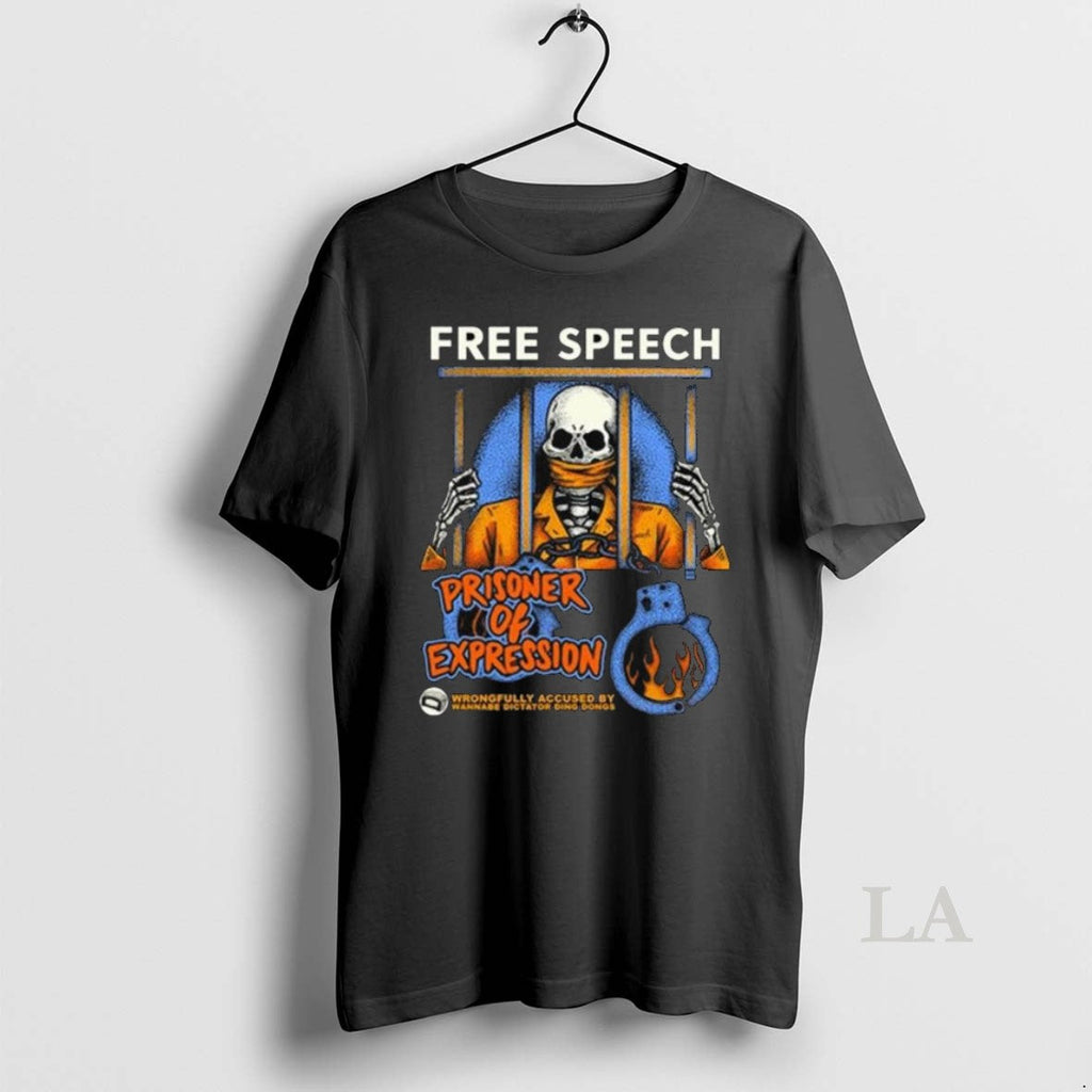 Original Free Speech Prisoner Of Expression Long - Adult & Kids T-Shirts, Sweatshirts & Hoodies apparel design preview 1