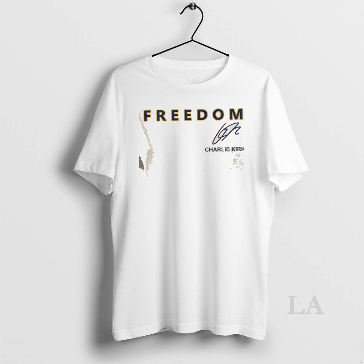 Original Freedom Charlie Kirk Montana State Signature - Adult & Kids T-Shirts, Sweatshirts & Hoodies apparel design preview 1
