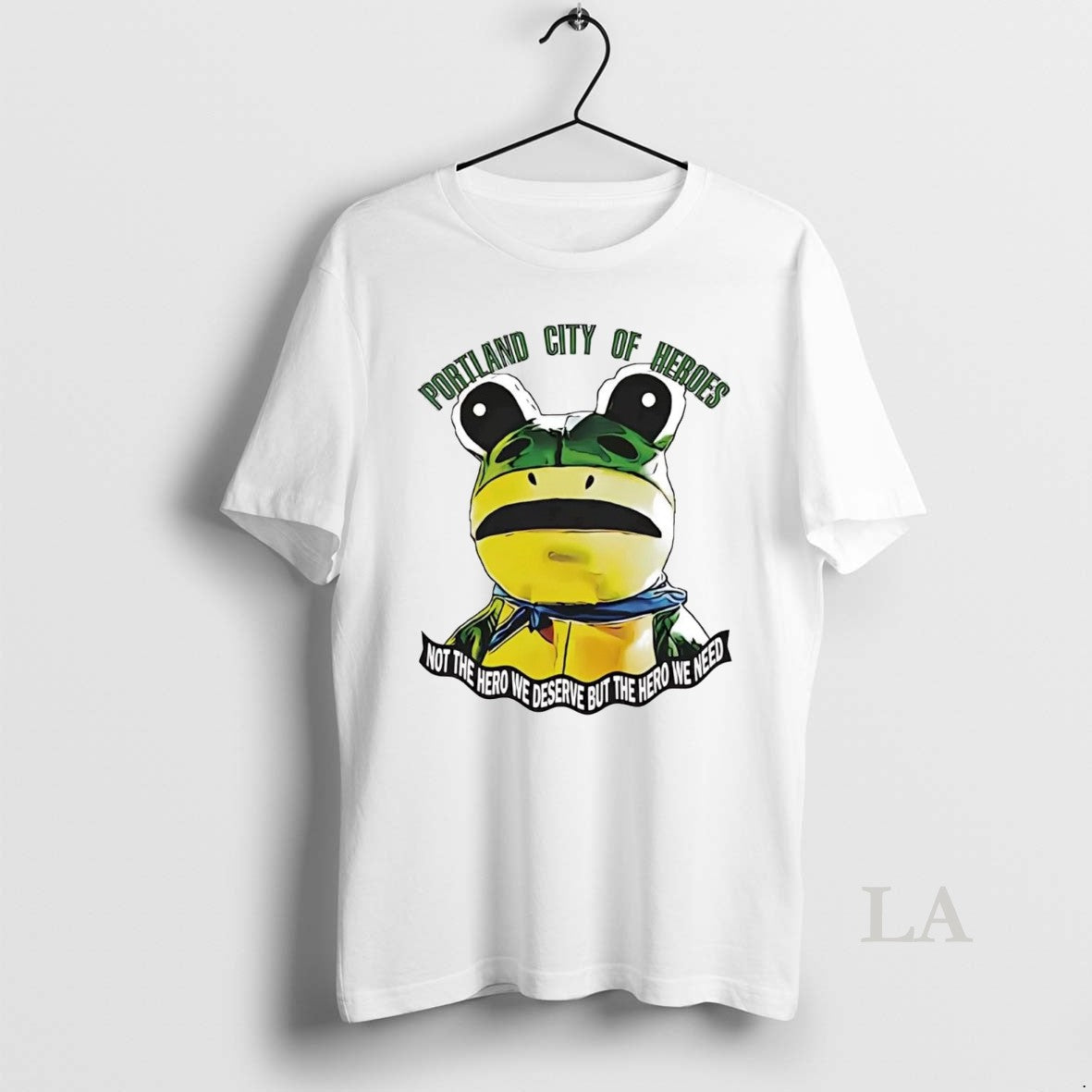 Original Frog Portland City Of Heroes Not The Hero We - Adult & Kids T-Shirts, Sweatshirts & Hoodies apparel design preview 1