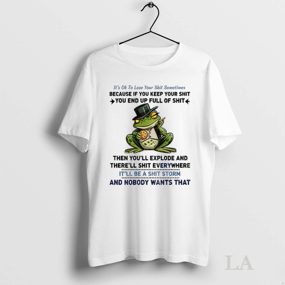 Original Frog Its Ok To Lose Your Shit Sometimes - Adult & Kids T-Shirts, Sweatshirts & Hoodies apparel design preview 1