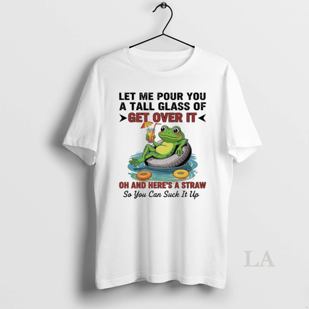 Original Frog Let Me Pour You A Tall Glass Of Get - Adult & Kids T-Shirts, Sweatshirts & Hoodies apparel design preview 1