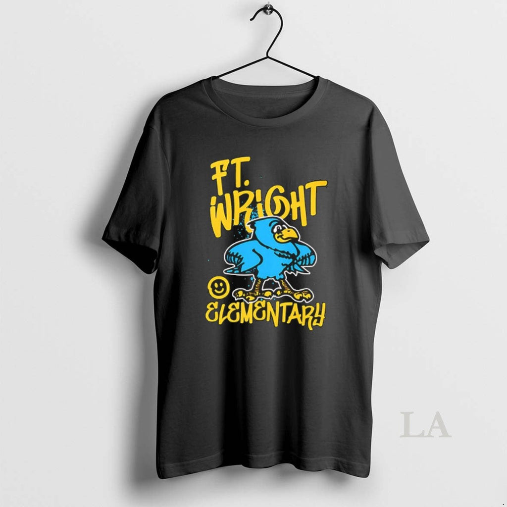 Original Ft Wright Elementary Smiley Graffiti - Adult & Kids T-Shirts, Sweatshirts & Hoodies apparel design preview 1