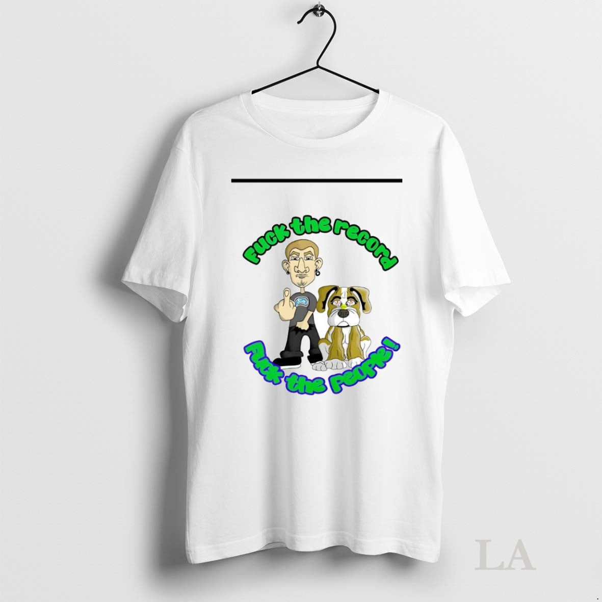 Original Fuck The Record People Cartoon - Adult & Kids T-Shirts, Sweatshirts & Hoodies apparel design preview 1