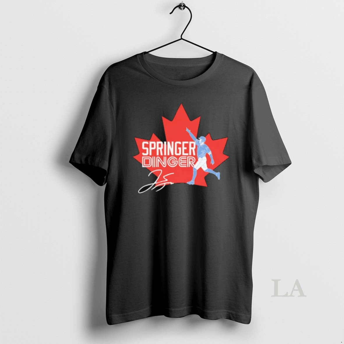 Original George Springer Dinger Toronto Blue Jays - Adult & Kids T-Shirts, Sweatshirts & Hoodies apparel design preview 1