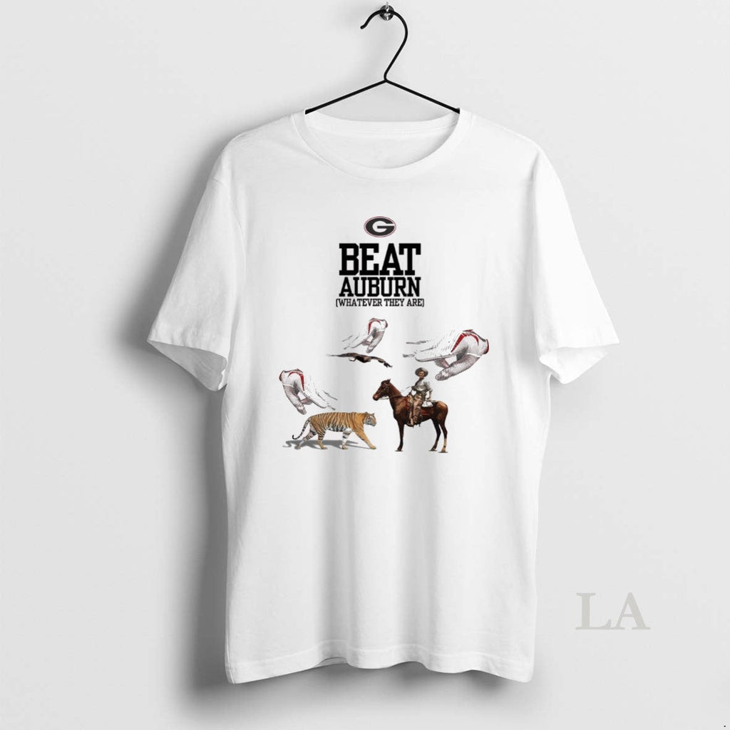 Original Georgia Bulldogs Beat Auburn Football - Adult & Kids T-Shirts, Sweatshirts & Hoodies apparel design preview 1